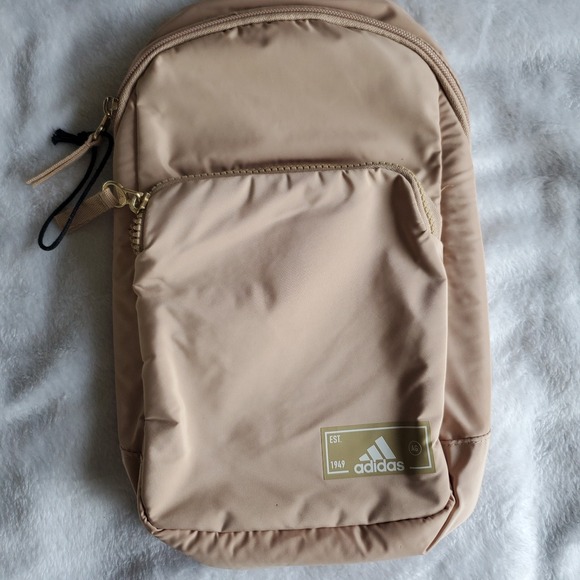 Adidas Essentials Sling Crossbody Beige Bag Backpack - Picture 2 of 11